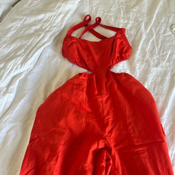 Astr the label red jumper / romper / pantsuit - Picture 4 of 7